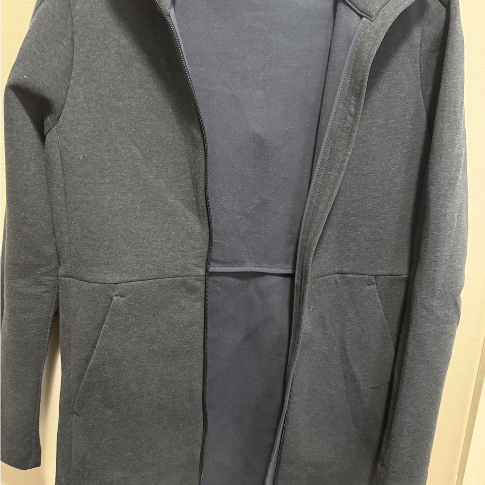 Lululemon Navy Blue Long Hoodie Jacket - Size 6